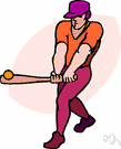 baseball player - an athlete who plays baseball