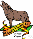 SD - a state in north central United States