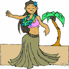hula-hula - a Polynesian rain dance performed by a woman