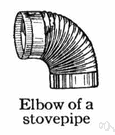 stovepipe - chimney consisting of a metal pipe of large diameter that is used to connect a stove to a flue