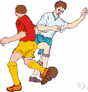 defending team - (sports) the team that is trying to prevent the other team from scoring