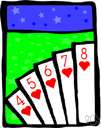 trente-et-quarante - a card game in which two rows of cards are dealt and players can bet on the color of the cards or on which row will have a count nearer some number