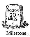 milestone - stone post at side of a road to show distances